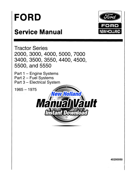 1975 ford tractor 3000 manual